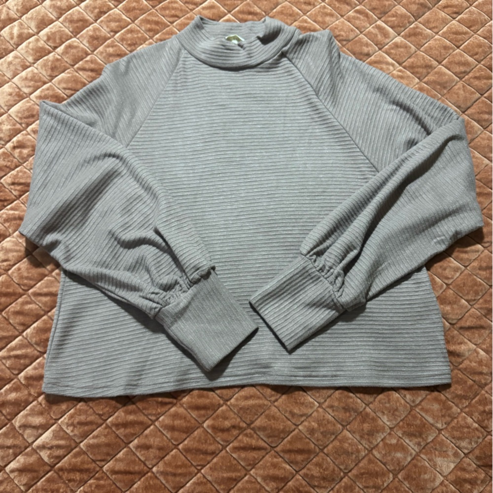 Light brown-taupe Long Sleeve Top